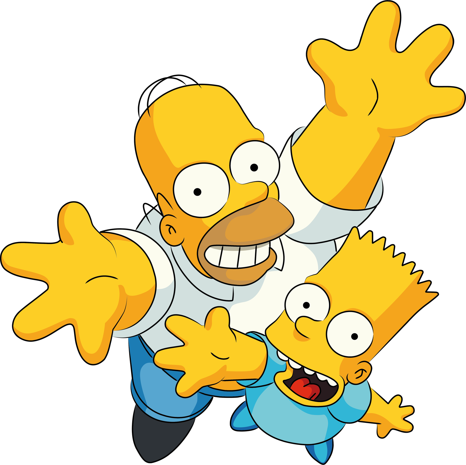 Homer e Bart Simpson