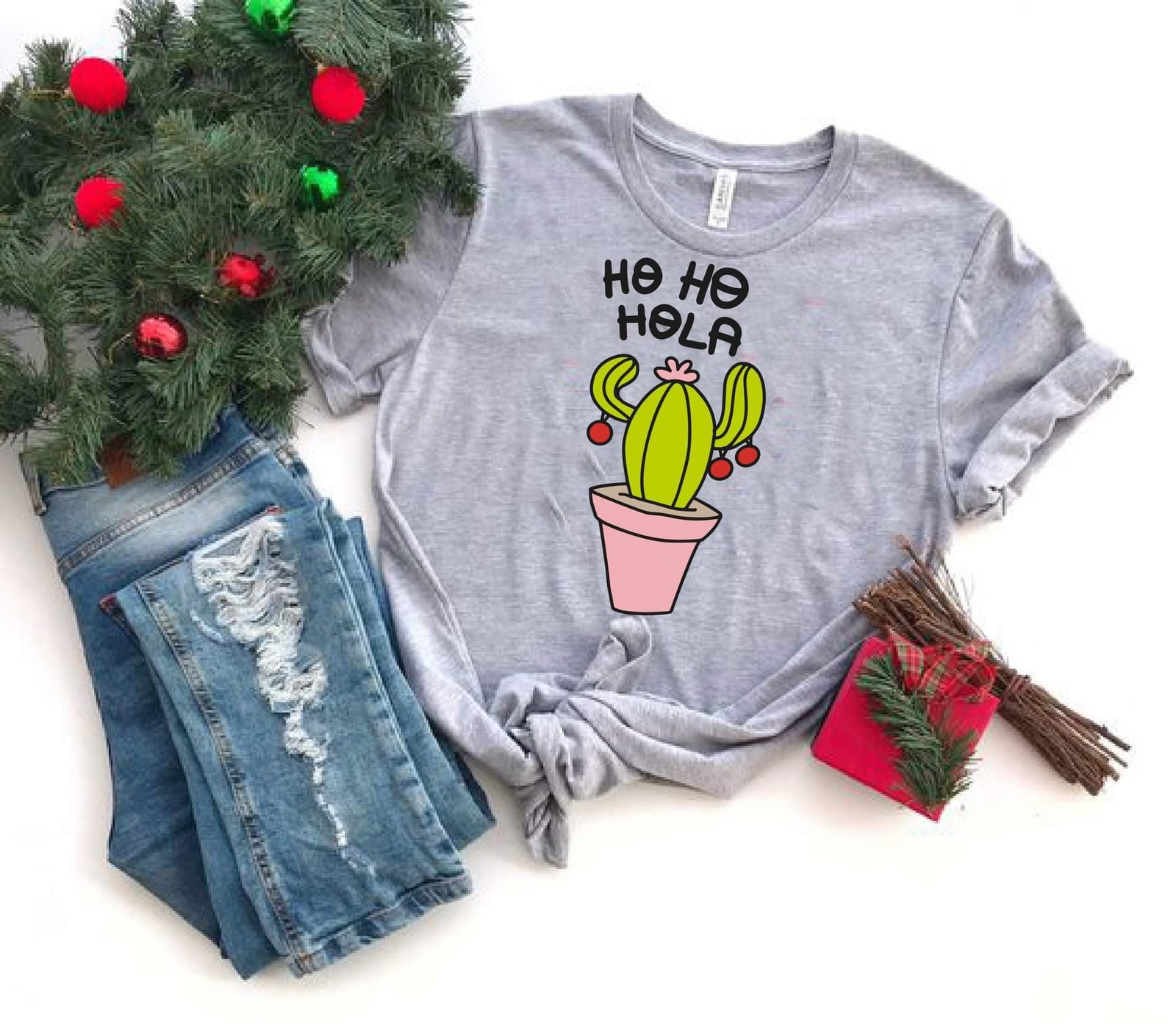 Natal com cactus
