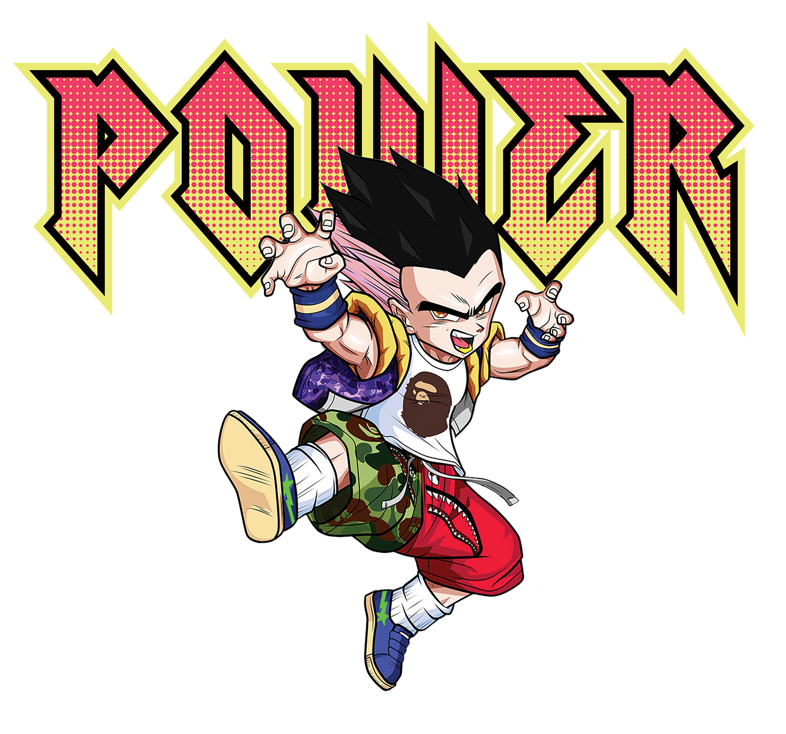 Personagem de anime estilo Dragon Ball