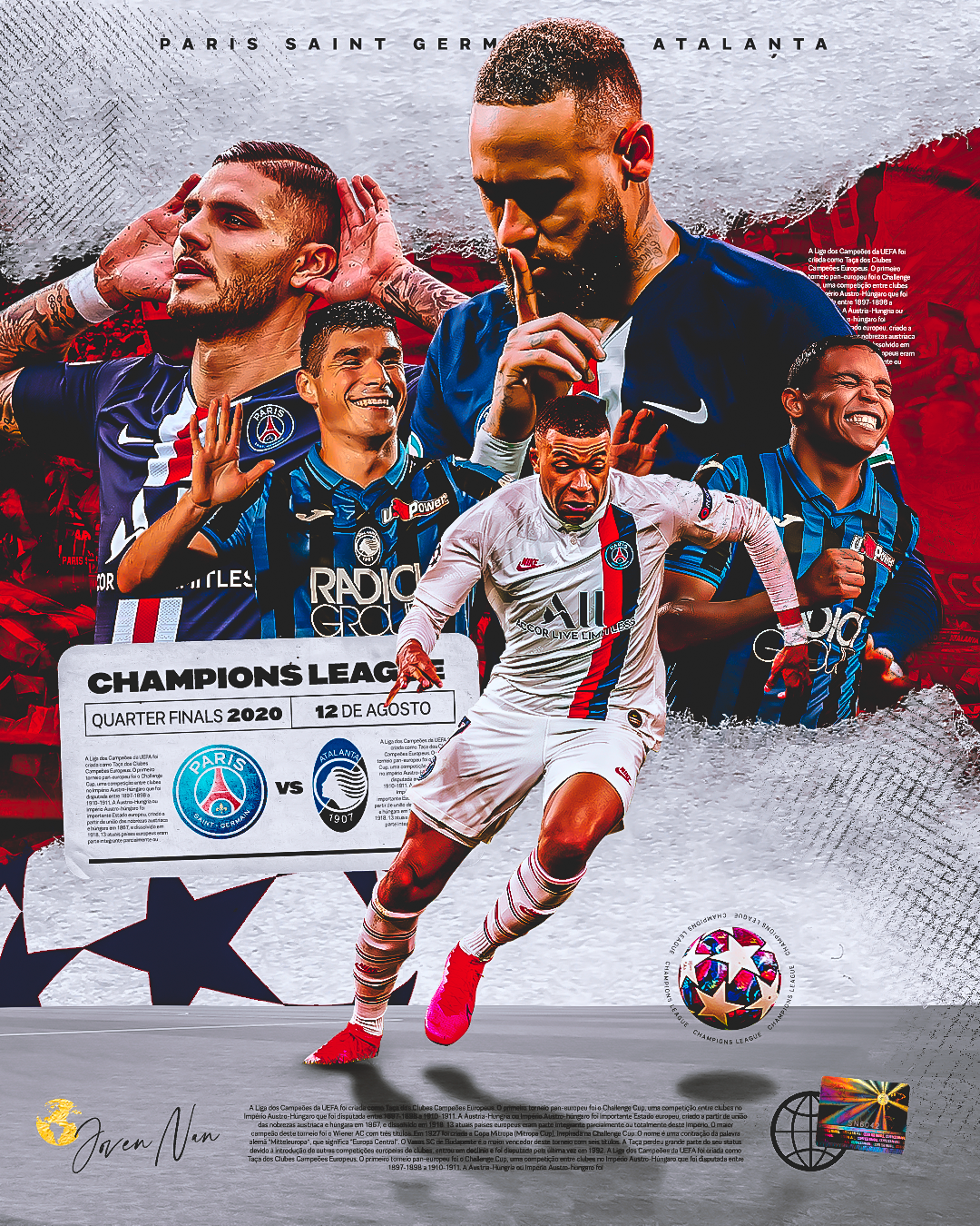 Paris Saint-Germain vs Atalanta Champions League 2020