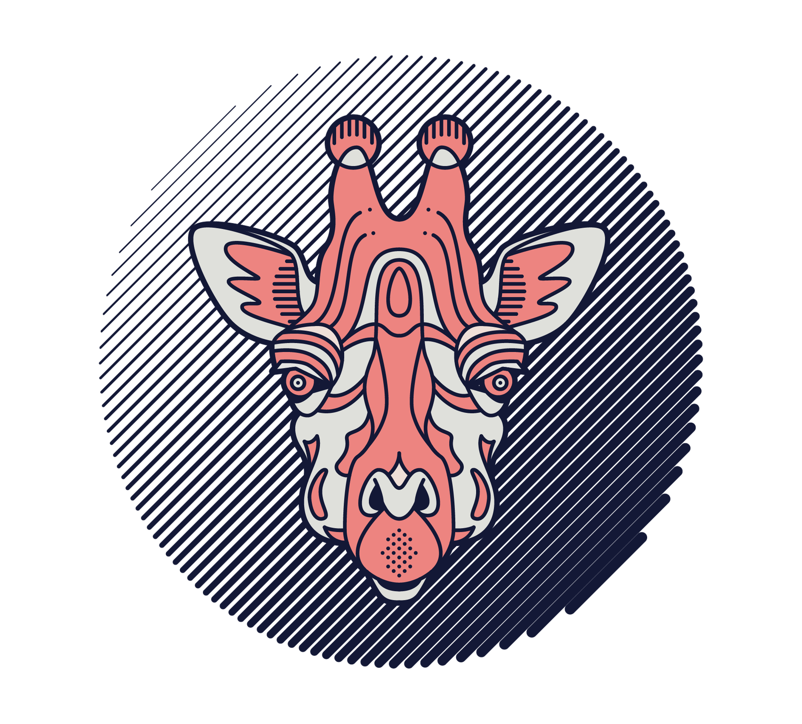 Girafa estilizada