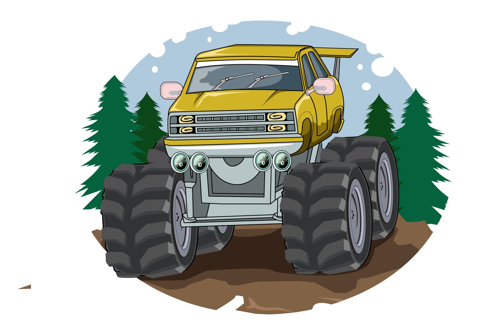 29. off road monster truck vector