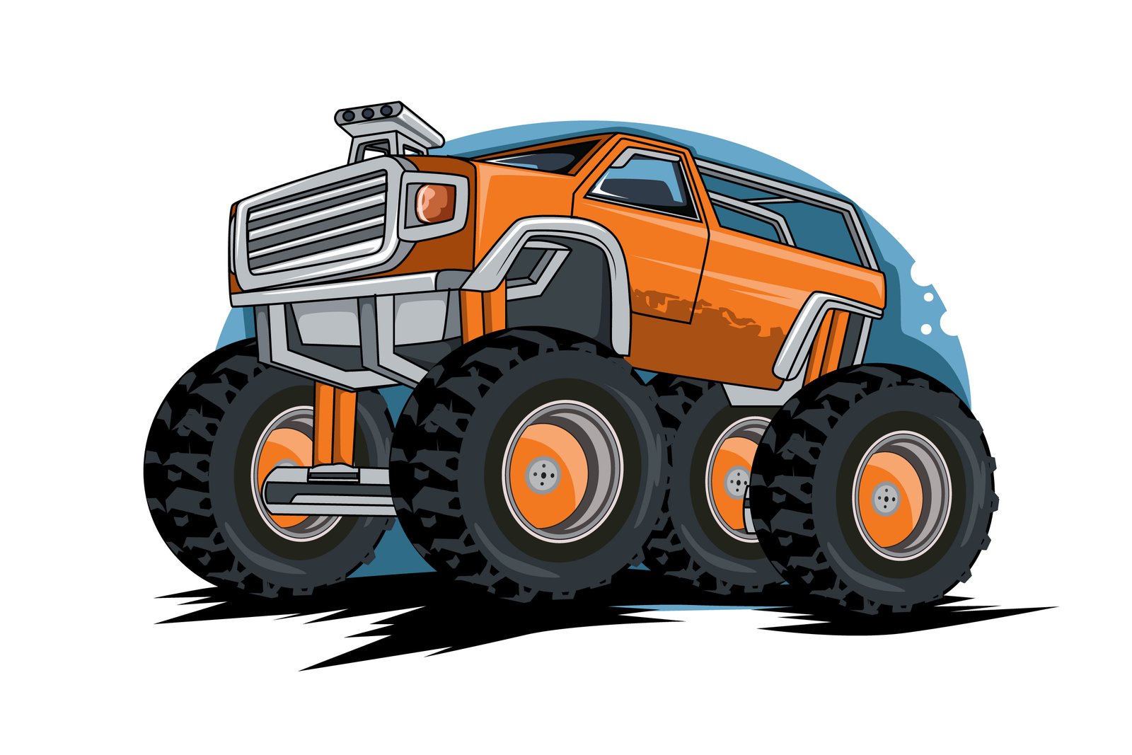 32. the biggest monster truck vector