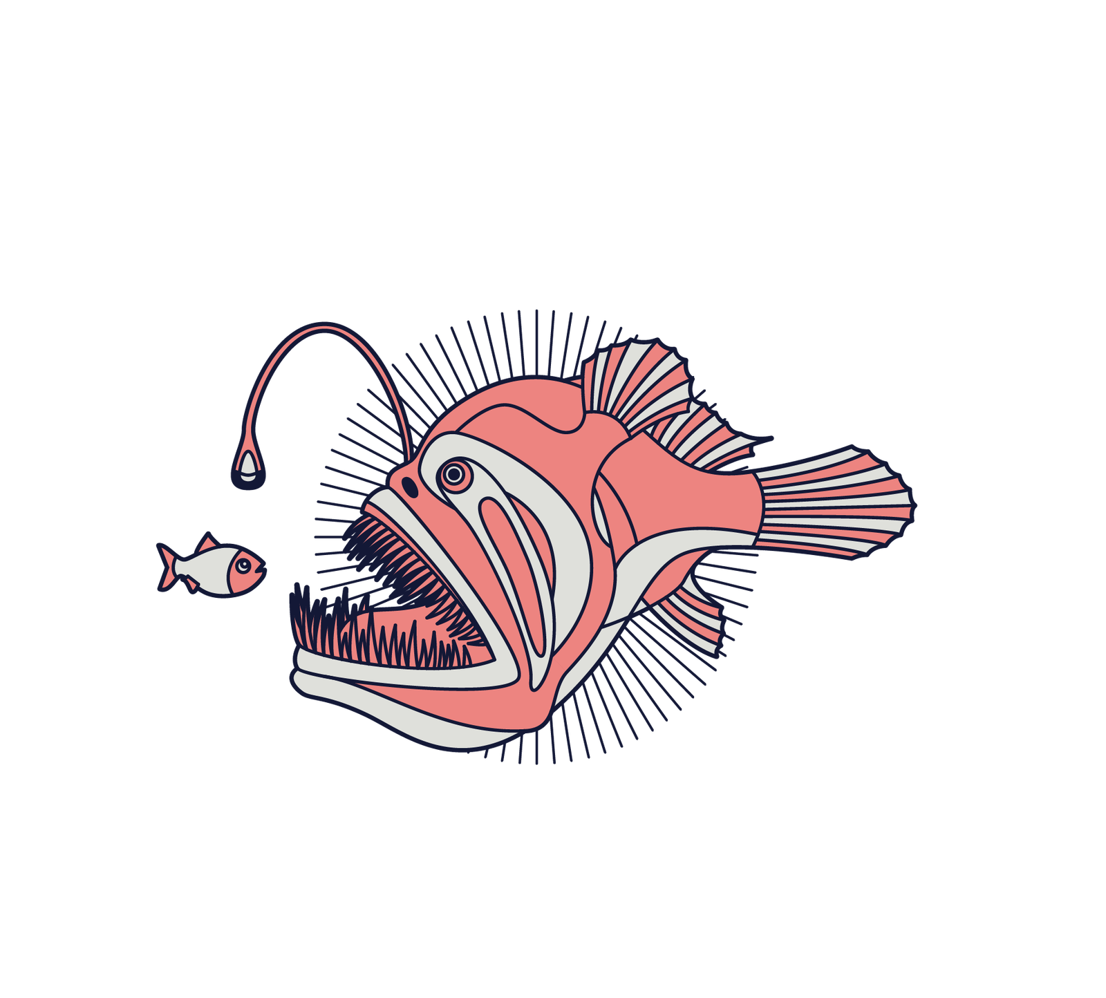 Peixe com peixinho