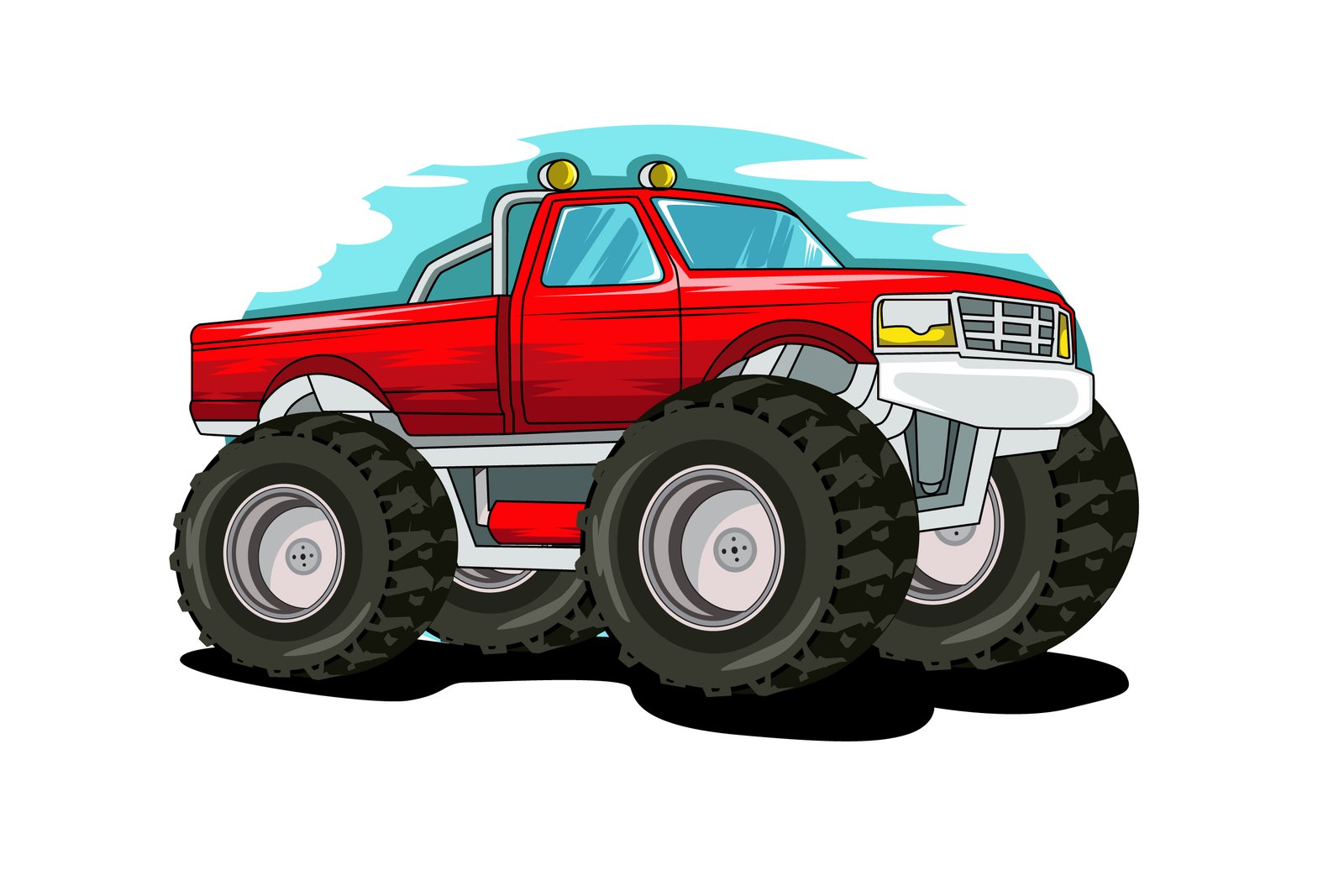 40. off-road monster truck illustration vector