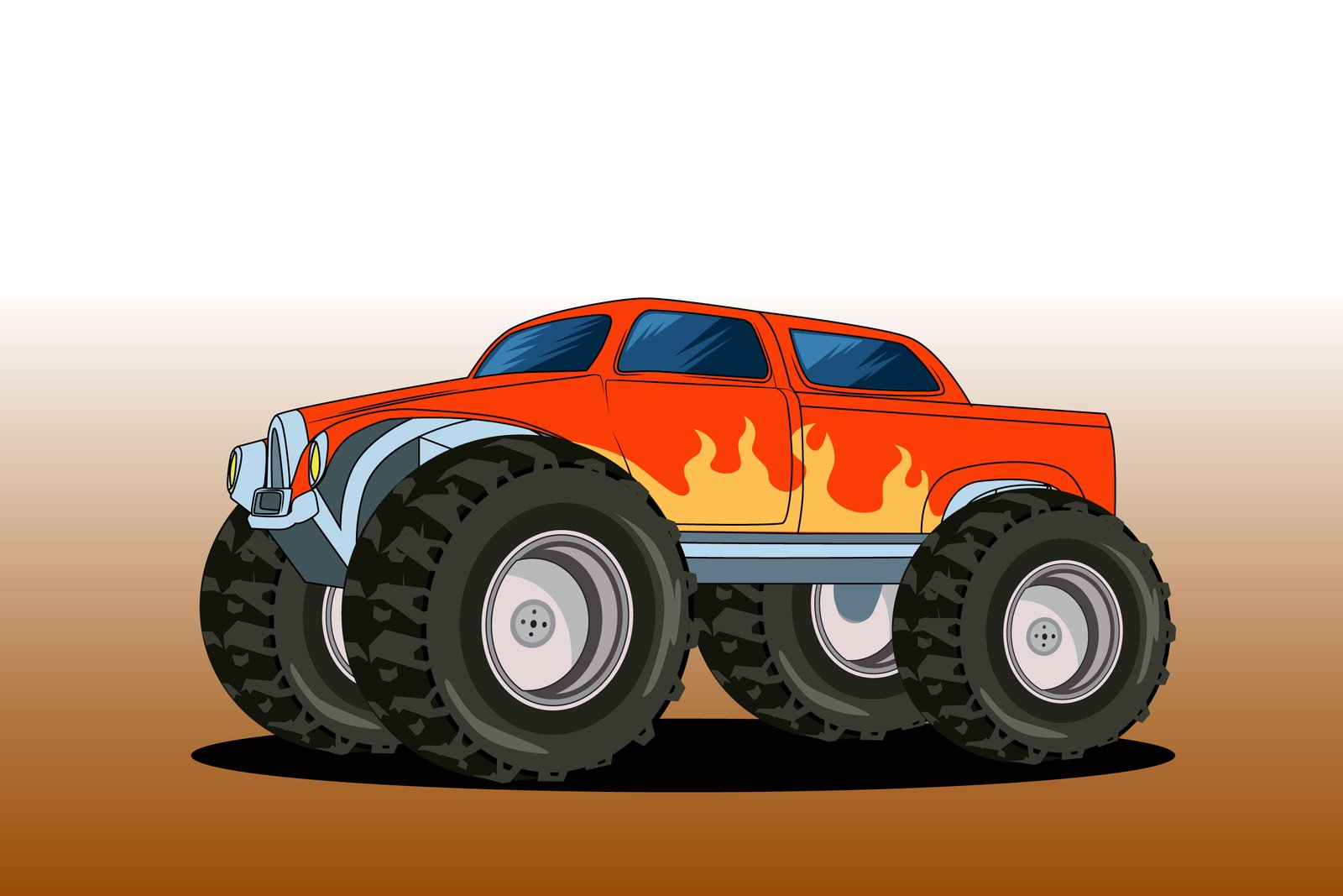 41. big monster off-road vector