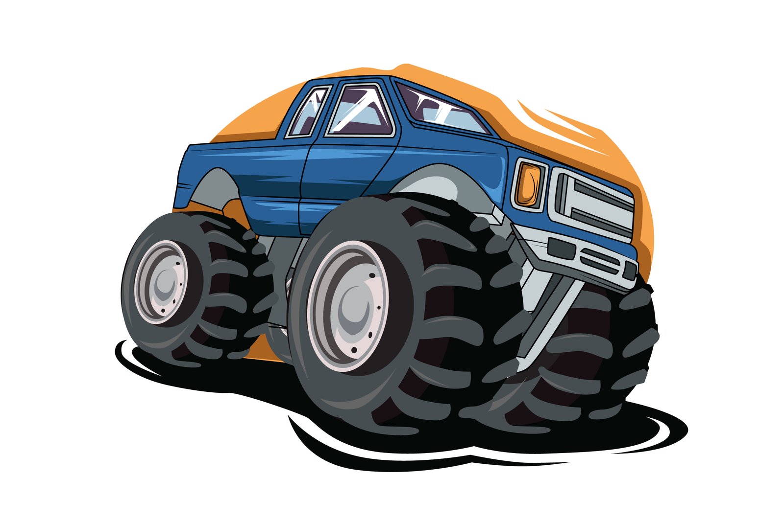 62. off road monster truck vector