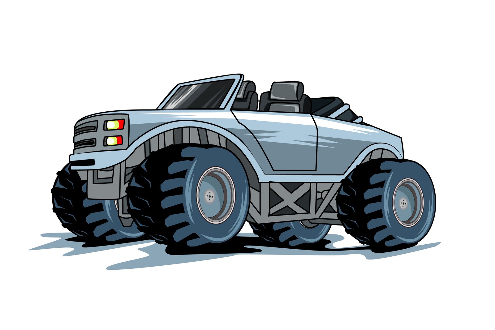 63. monster truck illustration vector