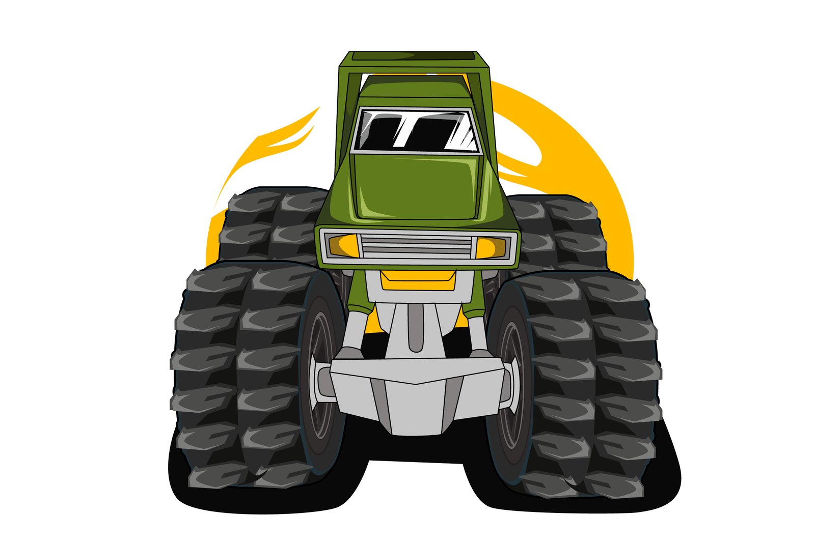 64. off road monster truck illustration vector