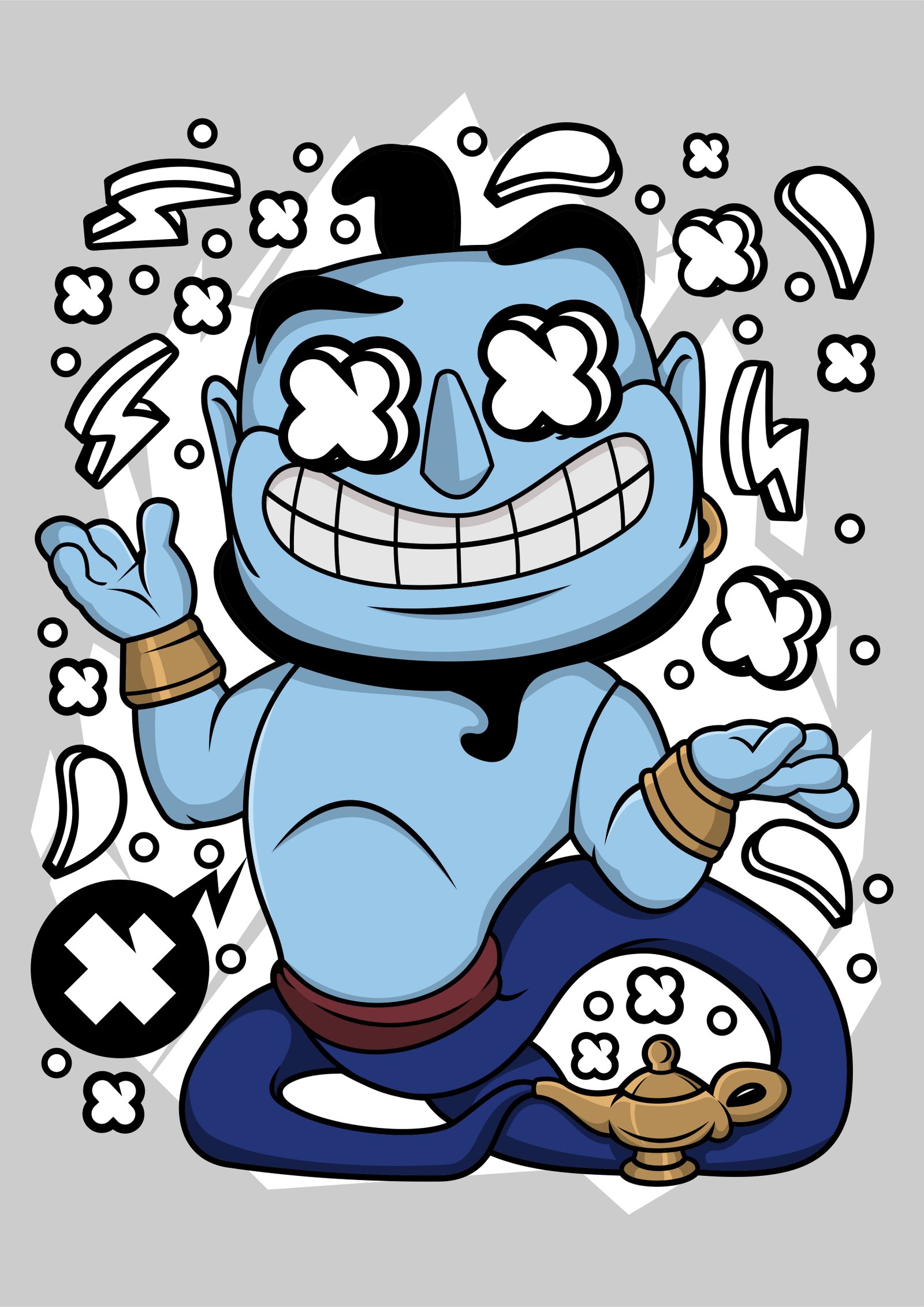 Alladin Genie With Lamp