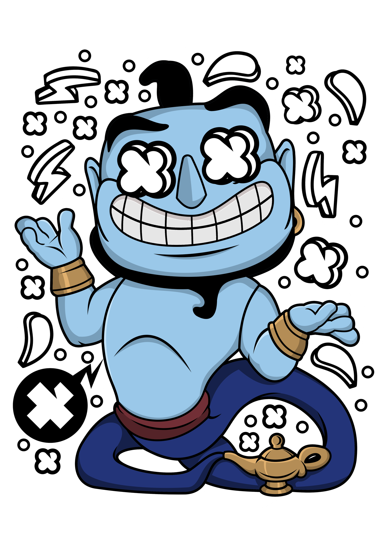 Alladin Genie With Lamp