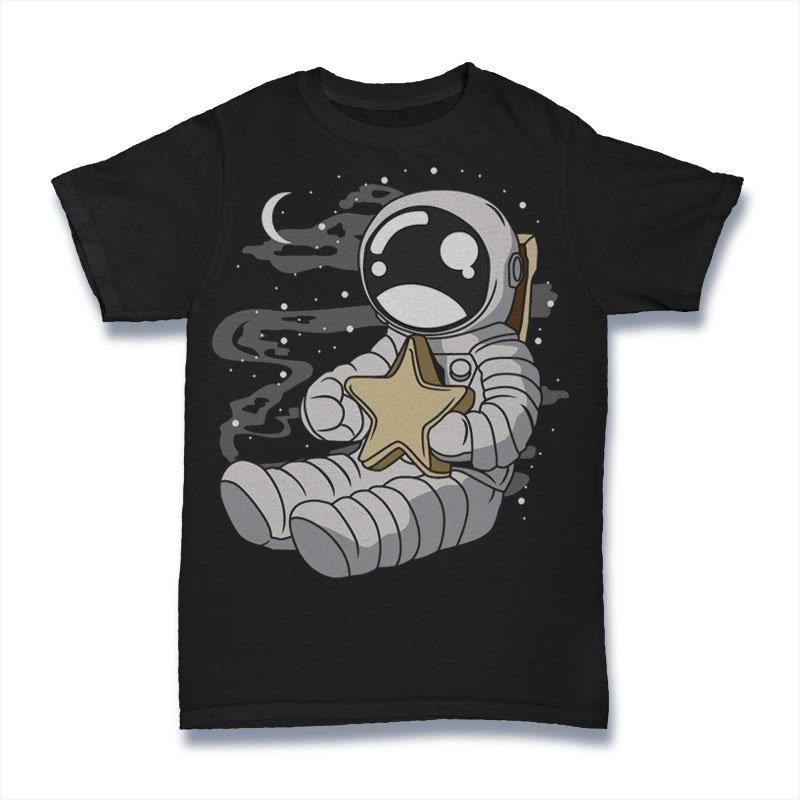 Astronaut Holding The Star Tshirt