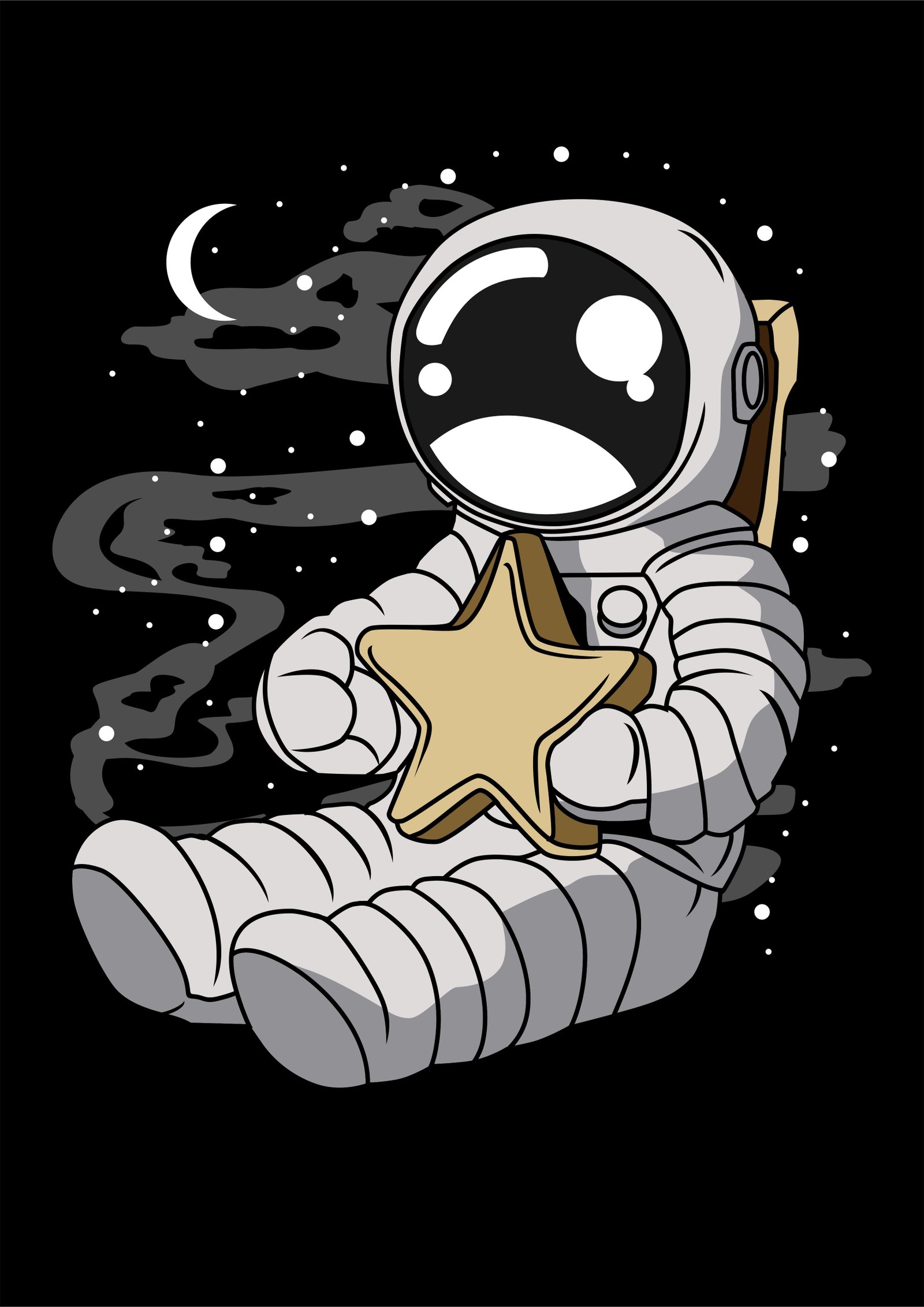 Astronaut Holding The Star