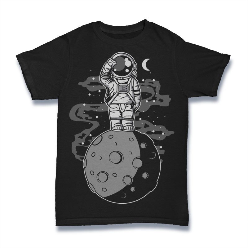 Astronaut Standing On The Moon Tshirt