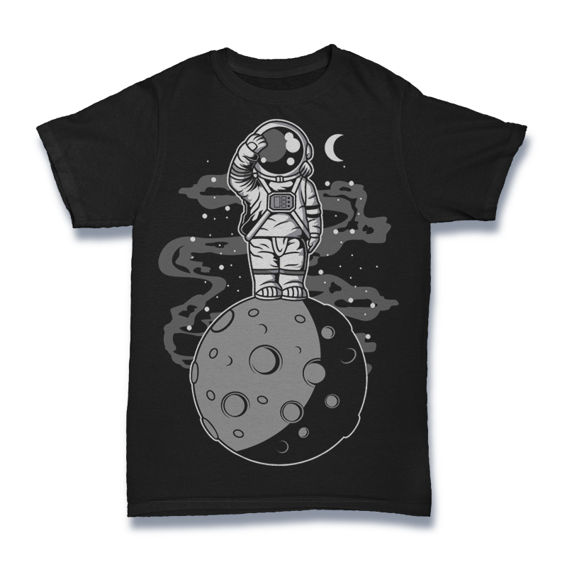 Astronaut Standing On The Moon Tshirt