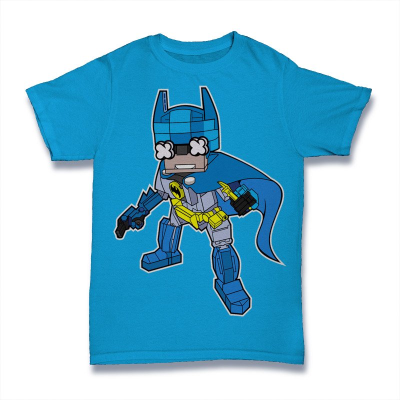 Batman Blue Lego Tshirt