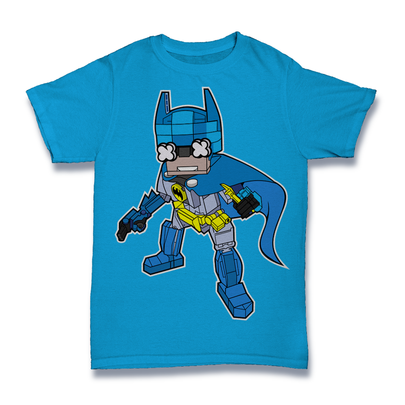 Batman Blue Lego Tshirt