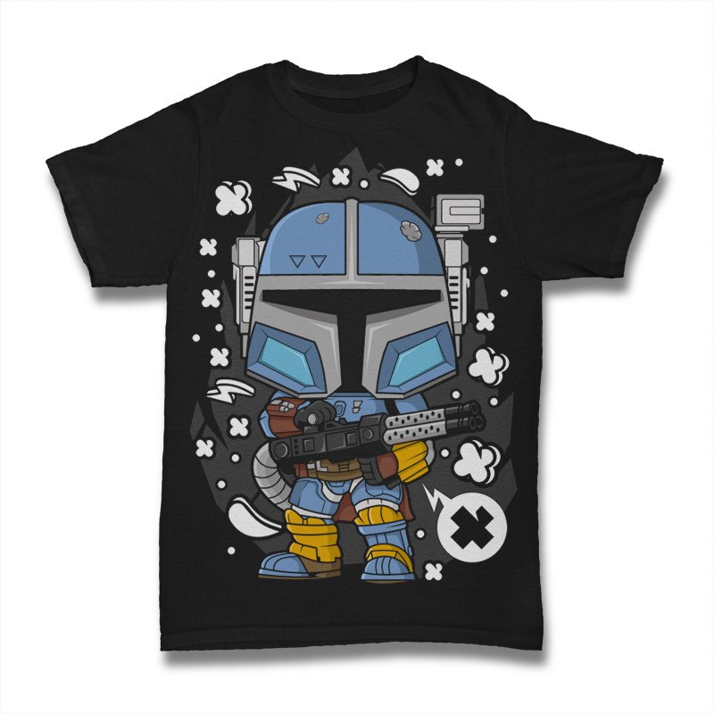 Blue Mandalorian Tshirt