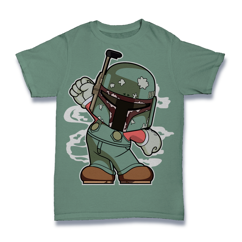 Boba Fett Mario Tshirt