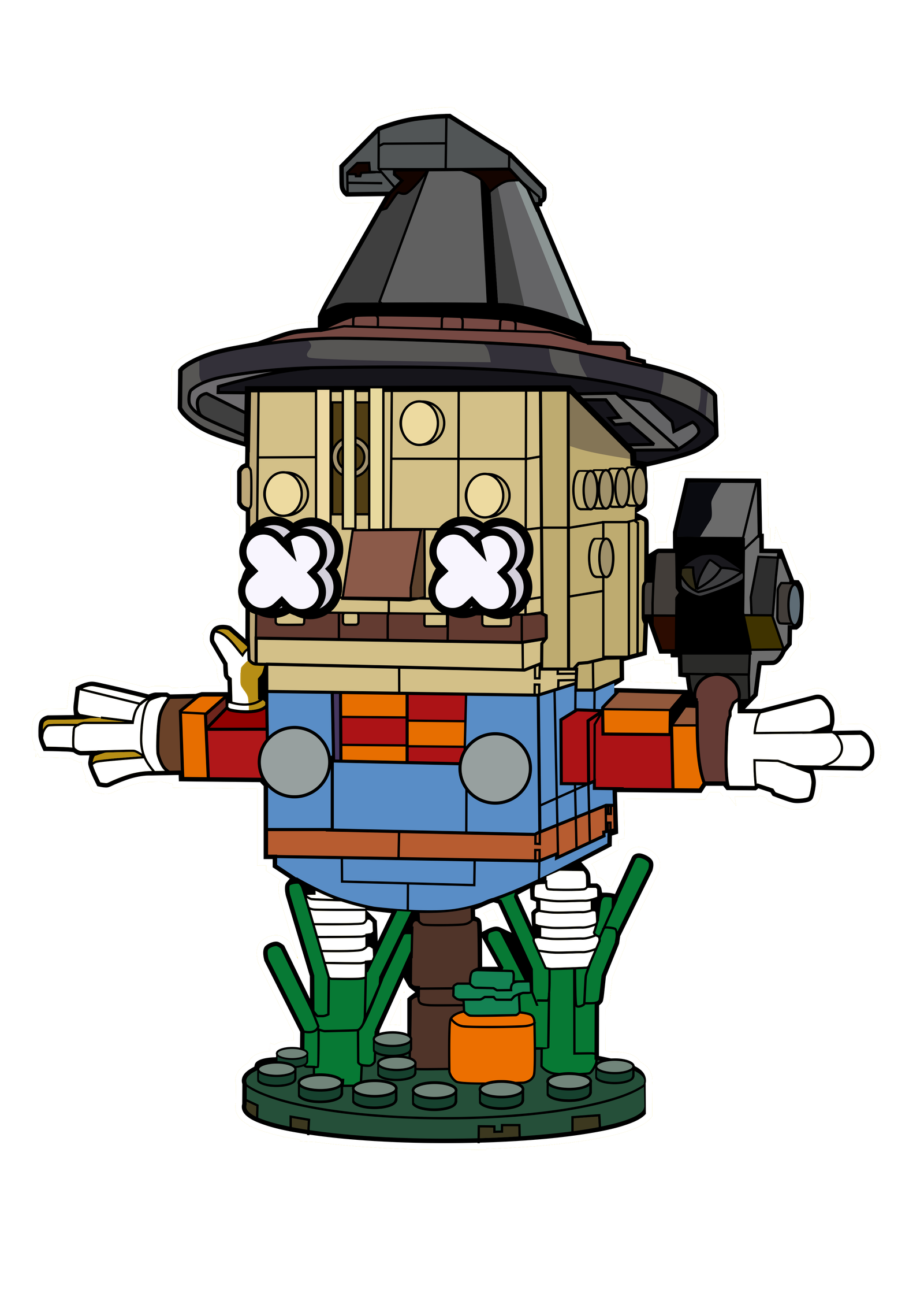 Brick Head Scarecrow