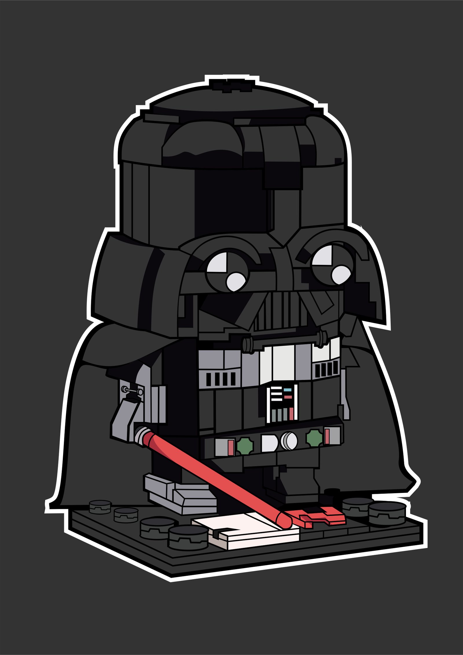 Brickhead Darth Vader