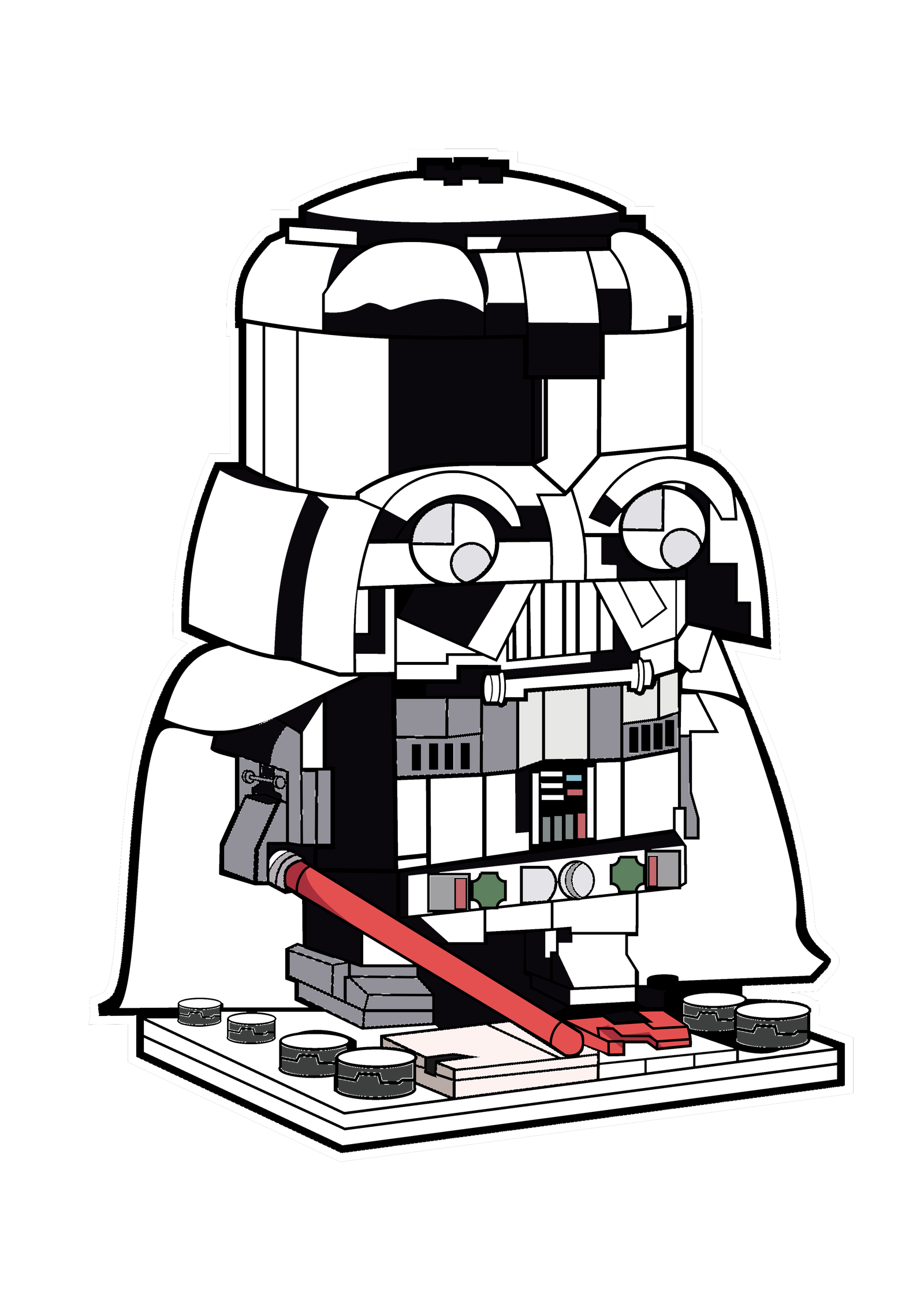 Brickhead Darth Vader