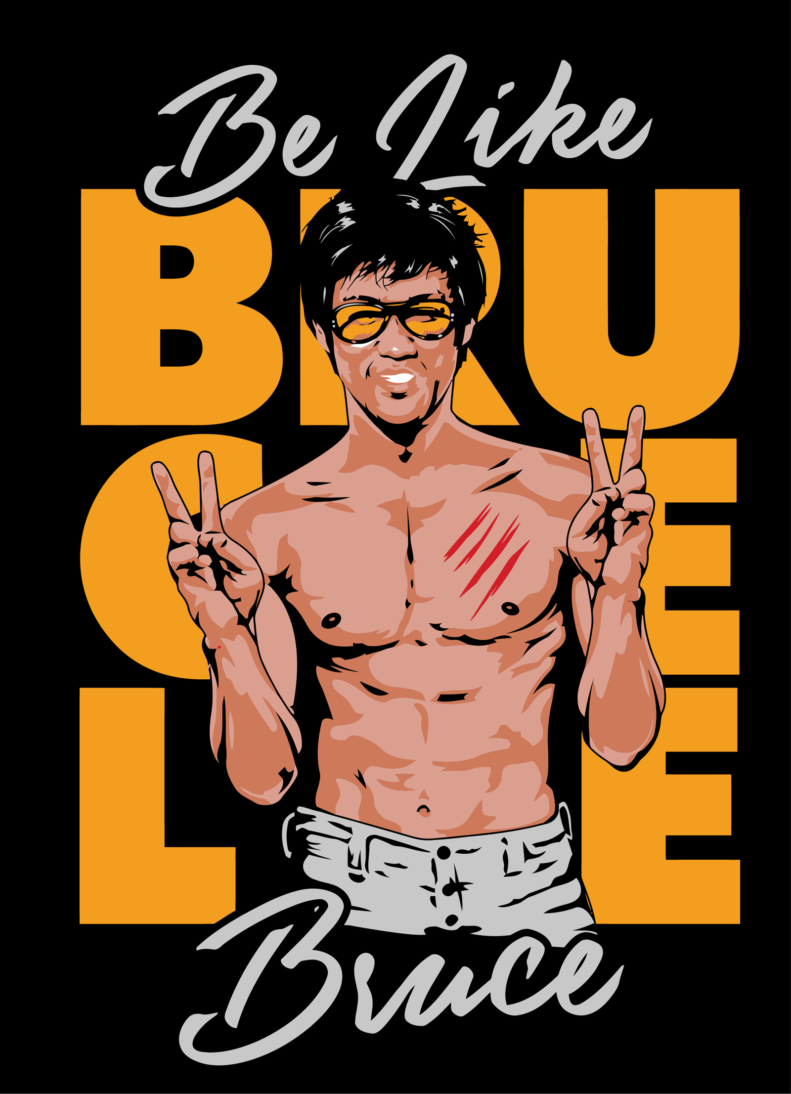 Bruce lee Be Like Black