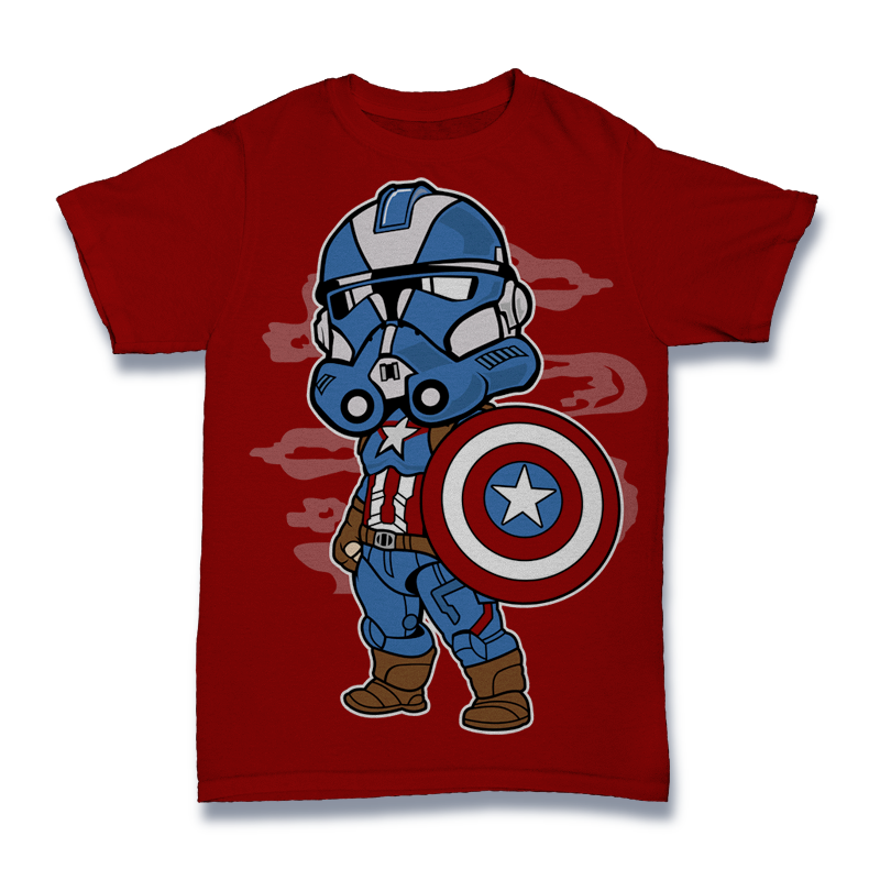Captain America Clone Trooper Tshirt SIM