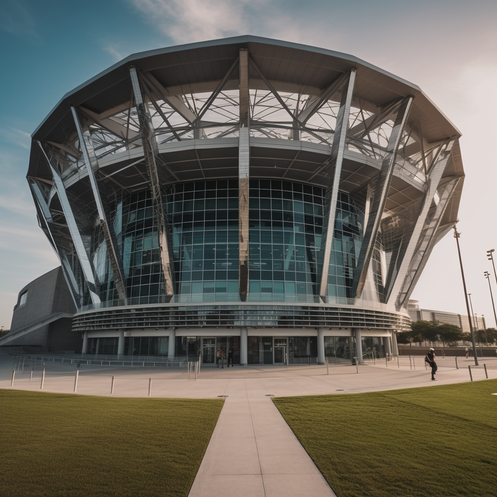 ClubeDoPorkinho front of a soccer stadium 16813319-cfe7-4bf0-ae55-28f8011f9703
