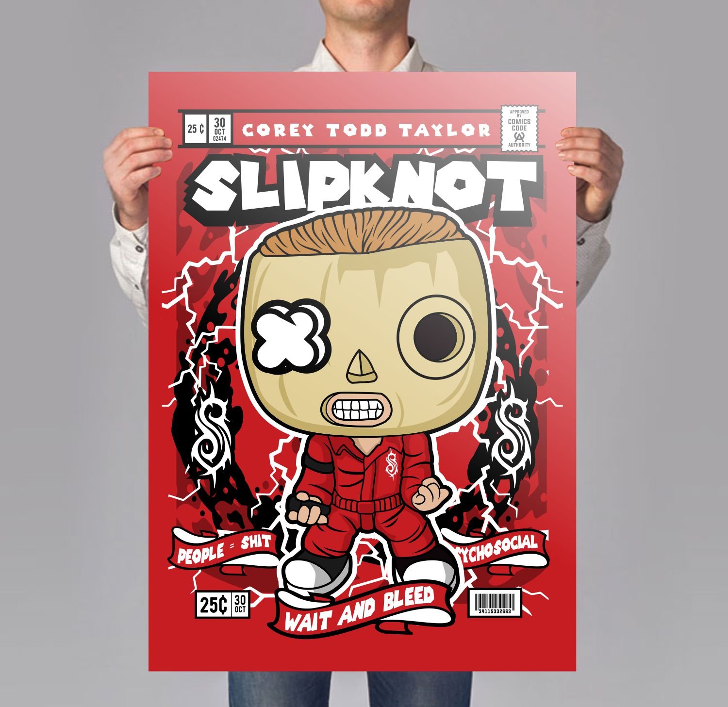 Corey Taylor Slipknot Poster