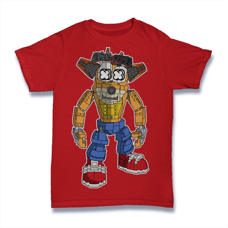 Crash Bandicot Lego Tshirt