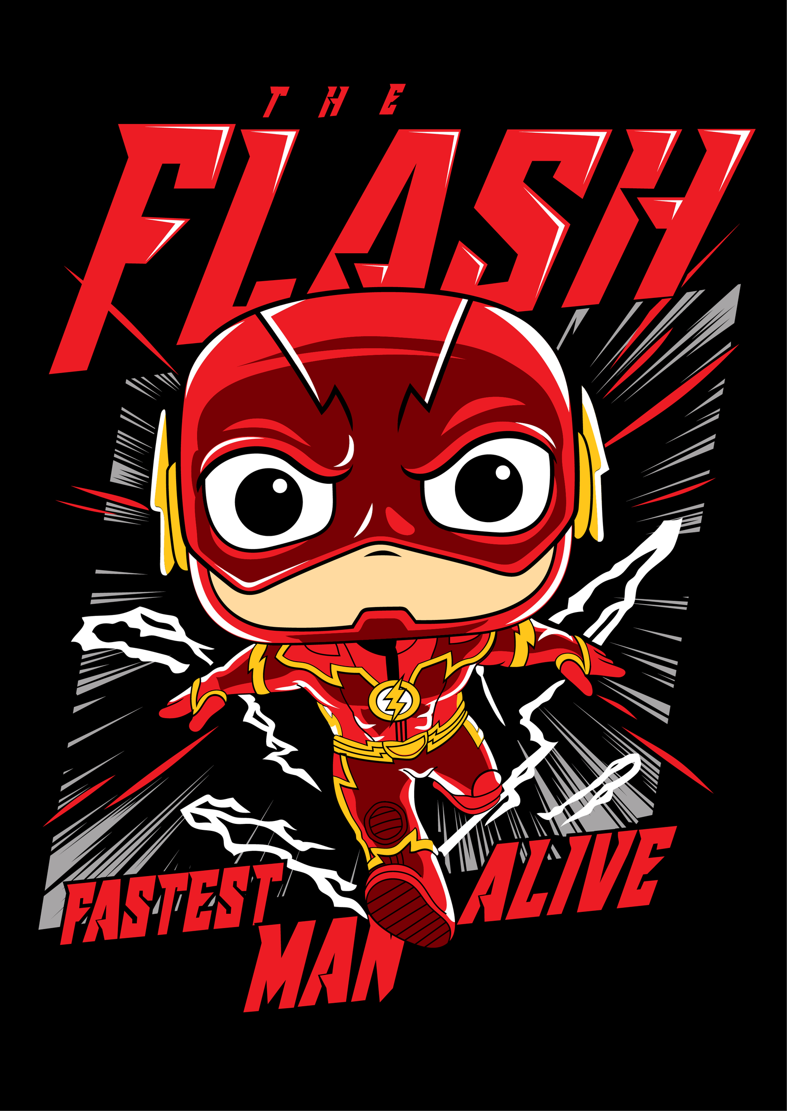 DISEÑO FUNKO DE FLASH BLACK