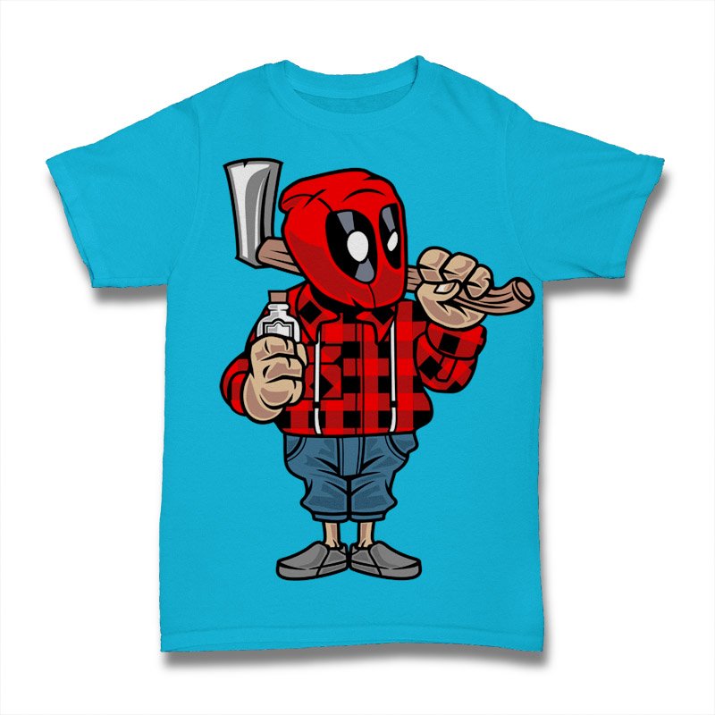 Deadpool Lumberjack Tshirt