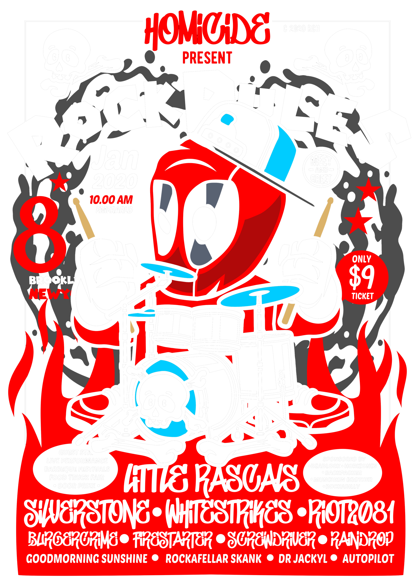 Deadpool Rock Poster