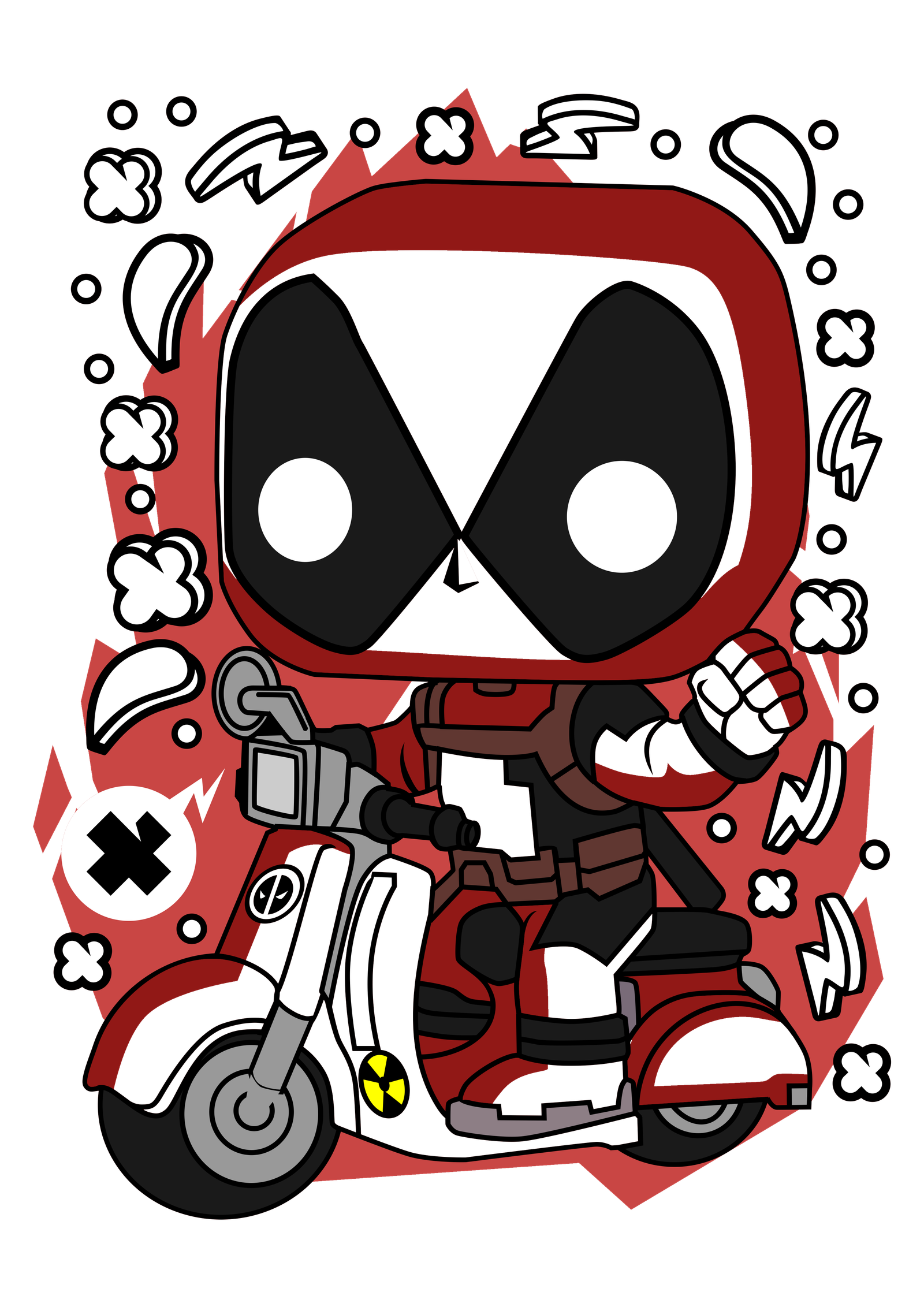 Deadpool Scooter