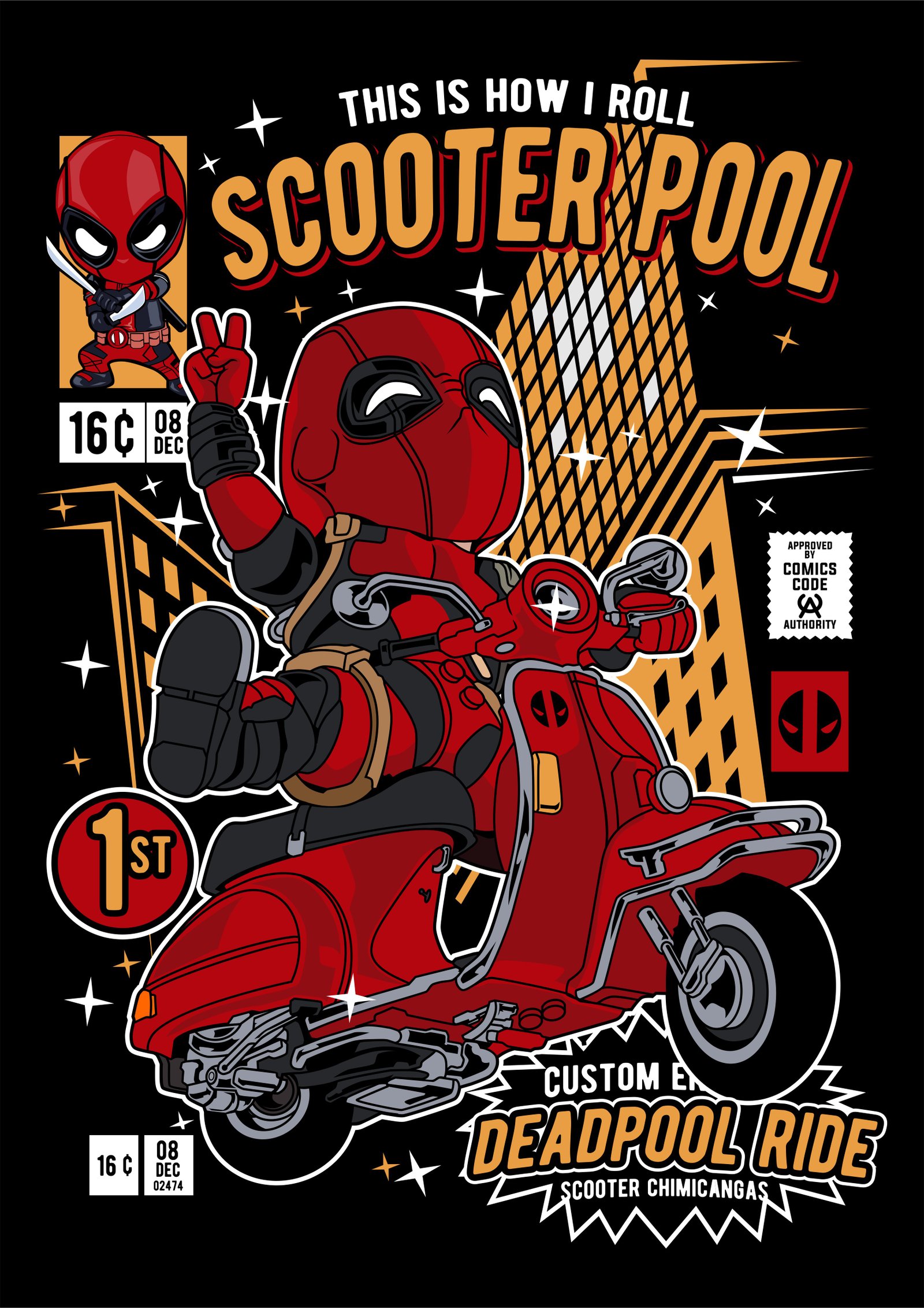 Deadpool Scooter