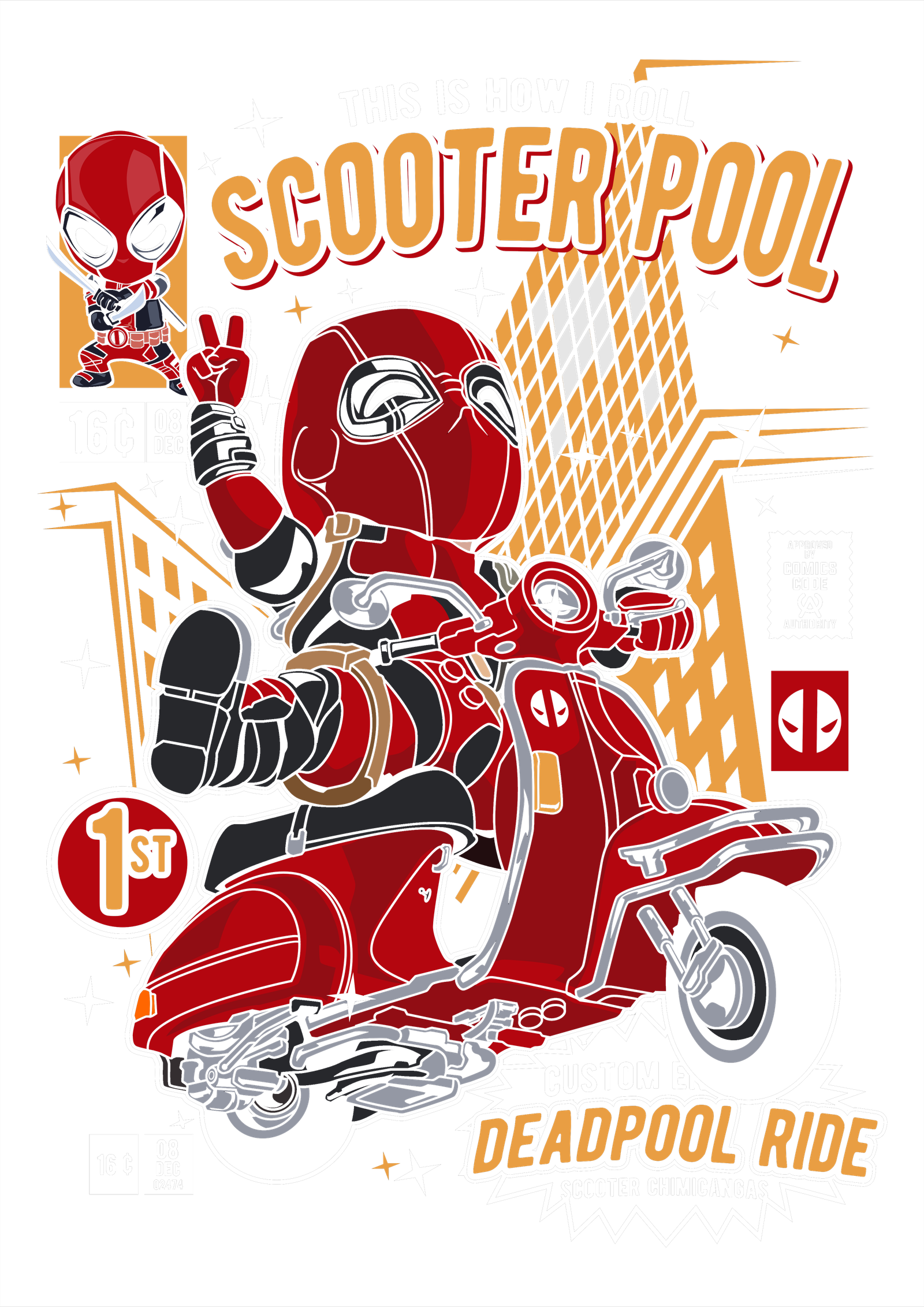 Deadpool Scooter