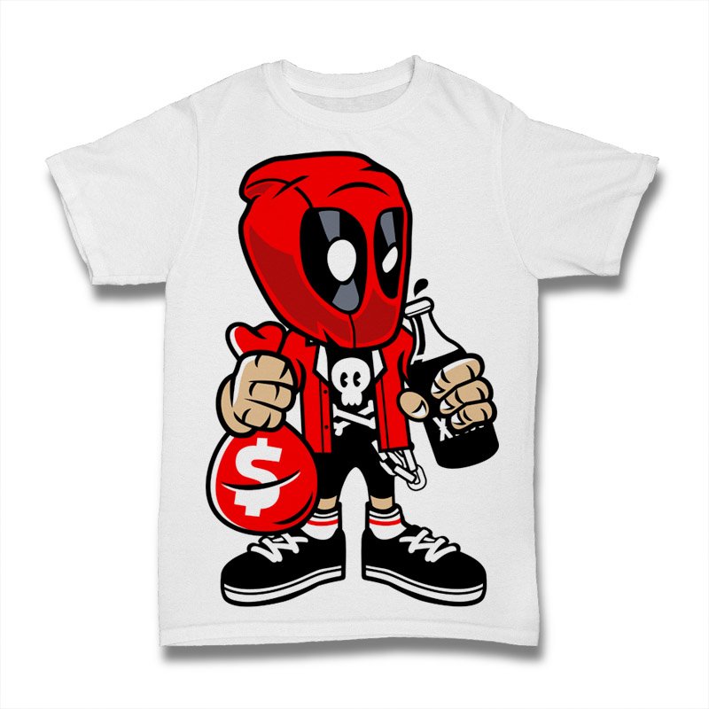 Deadpool Street Bastard Tshirt