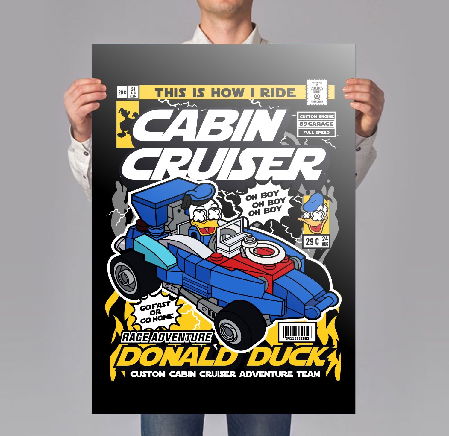 Donald Cabin Cruiser Poster