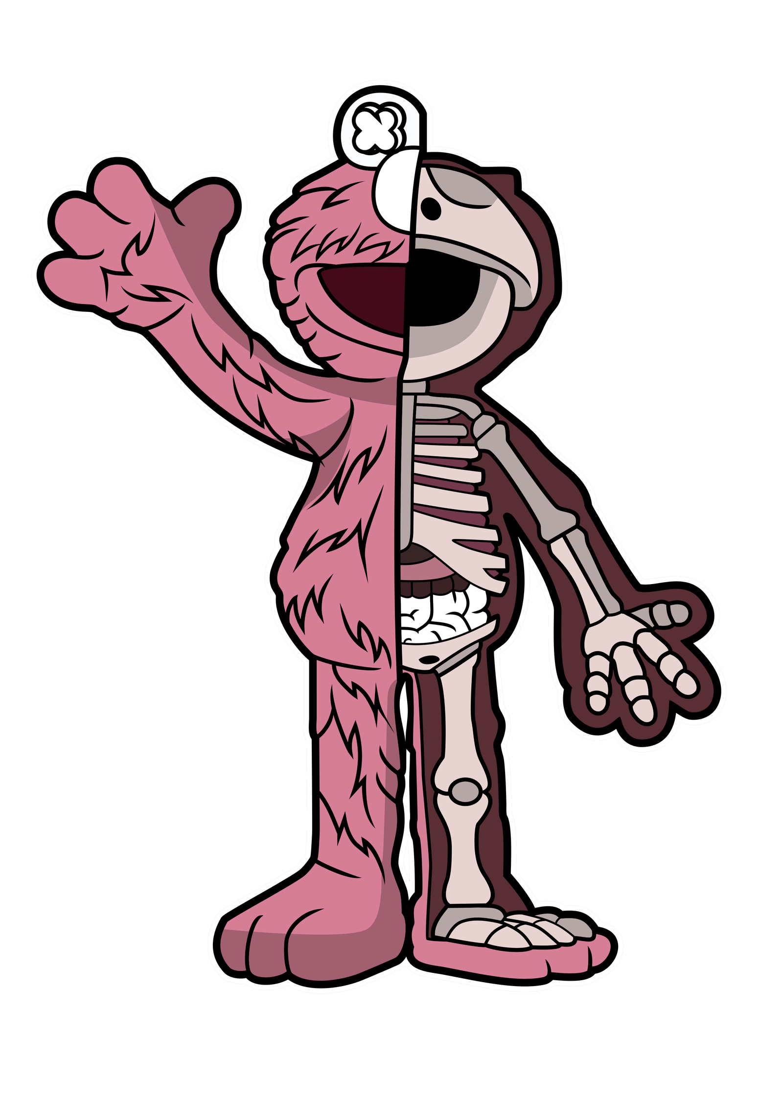 Elmo Half Skeleton