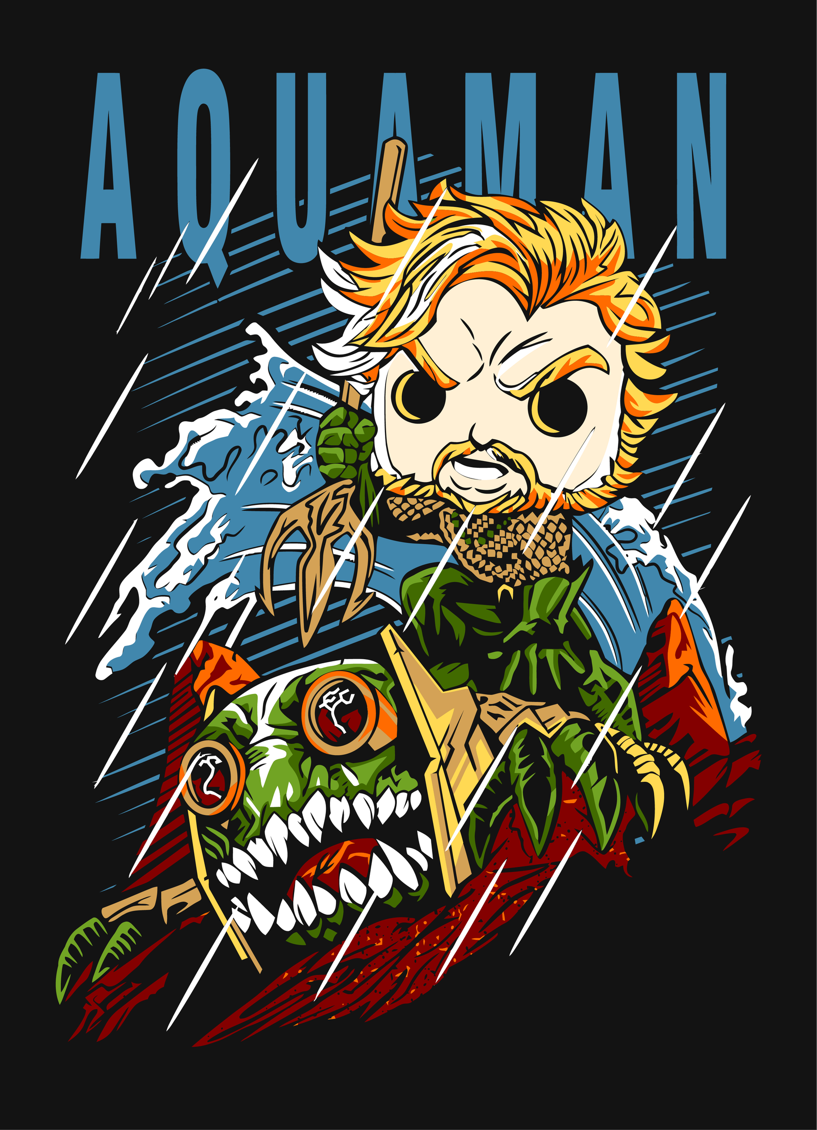 FUNKO AQUAMAN CON LLUVIA BLACK