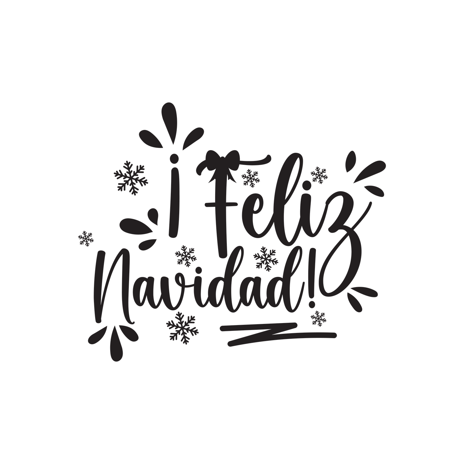 Feliz Navidad – black version