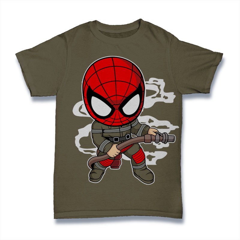 Firefighter Spidy Tshirt