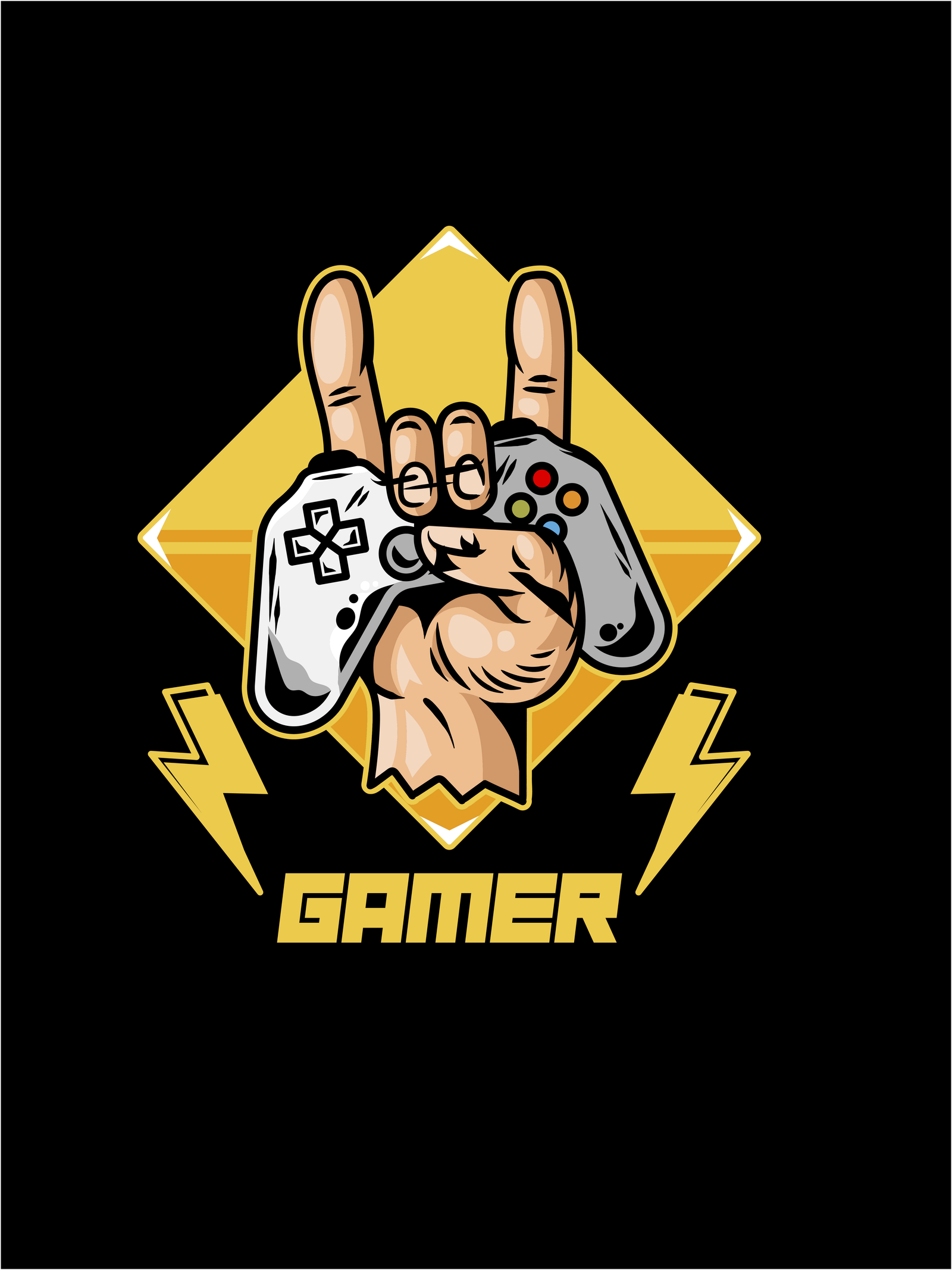 GAMER king Black
