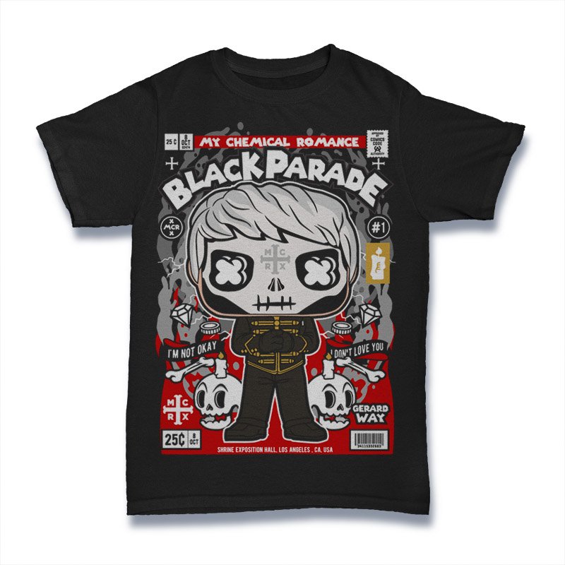 Gerard Way Black Parade Tshirt