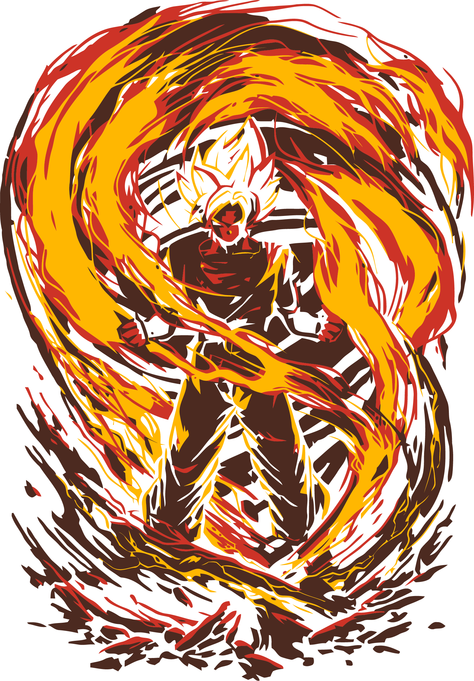 Goku power red