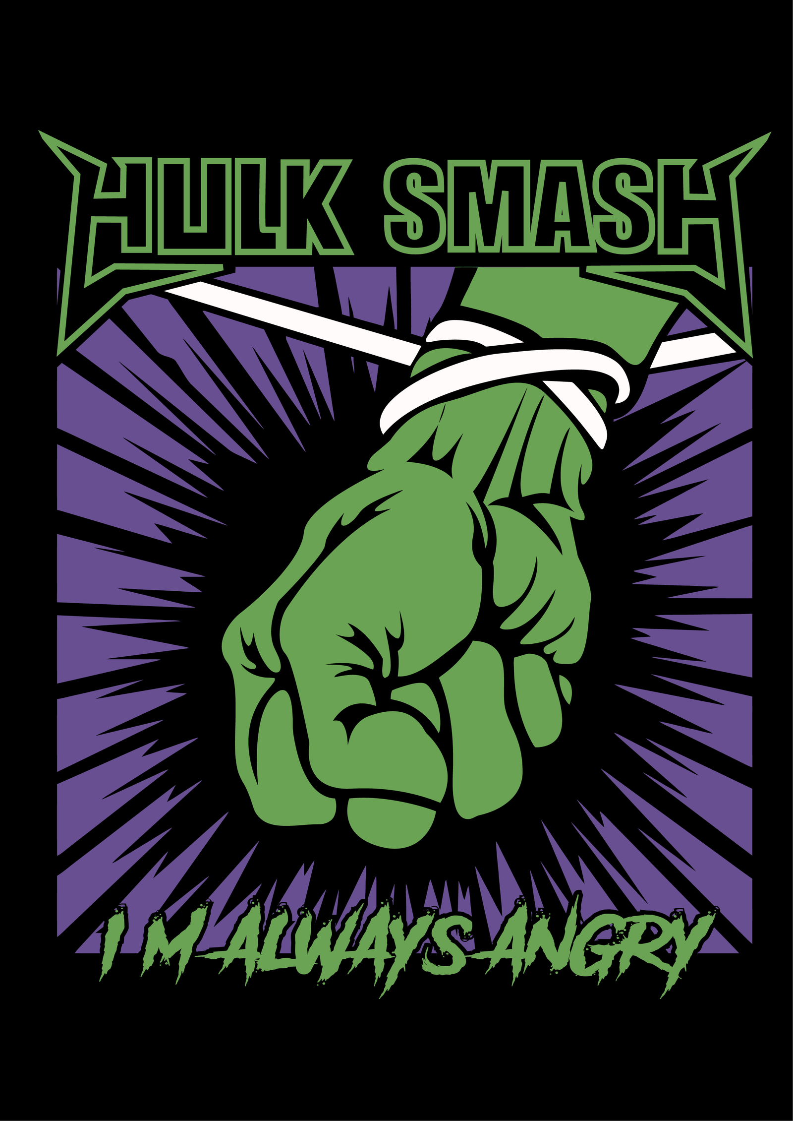HULK- SMASH- ST ANGER Black