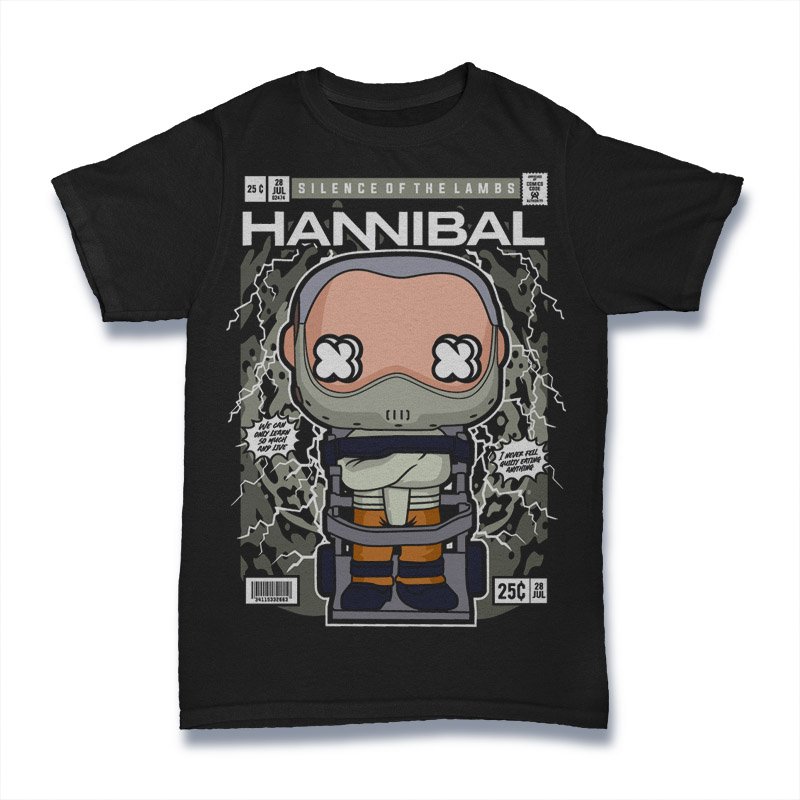 Hannibal Lector Silence Of The Lambs Tshirt