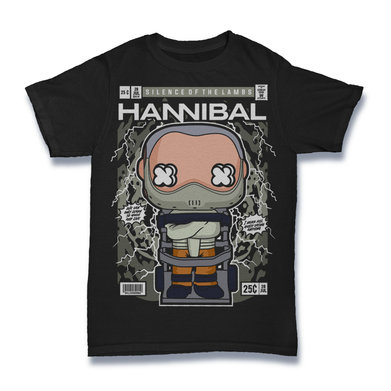 Hannibal Lector Silence Of The Lambs Tshirt