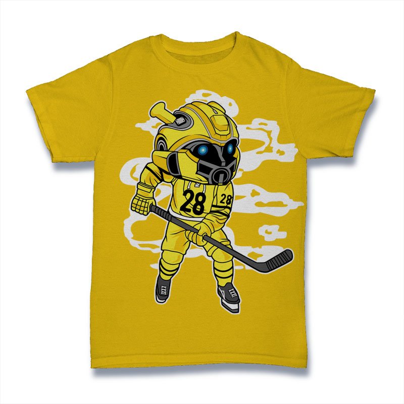 Hockey Player Bumblebee Tshirt